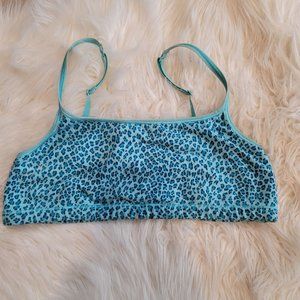 Victoria Secret Sports Bra leopard Turquoise 34